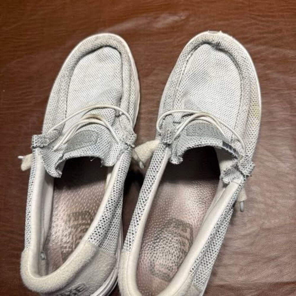 Hey Dude Wally Sox Stone White Men's Size 12